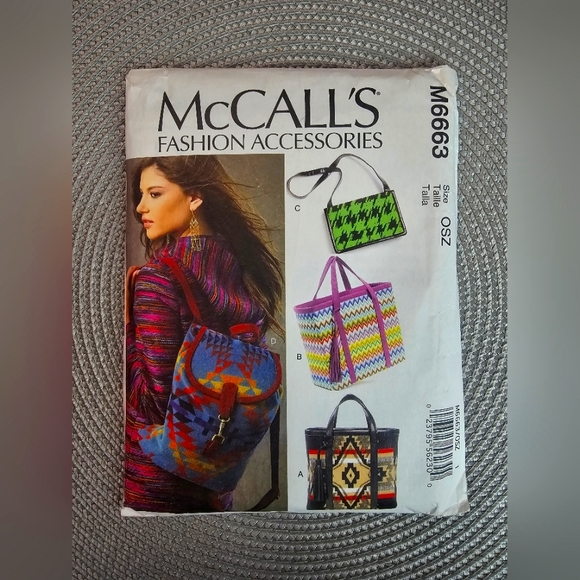 Mc Calls Fashion Accessories M6663 - Picture 1 of 2